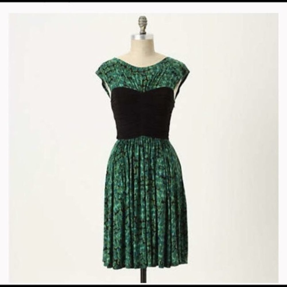 Anthro Plenty Tracy Reese Braque Bodice Dress